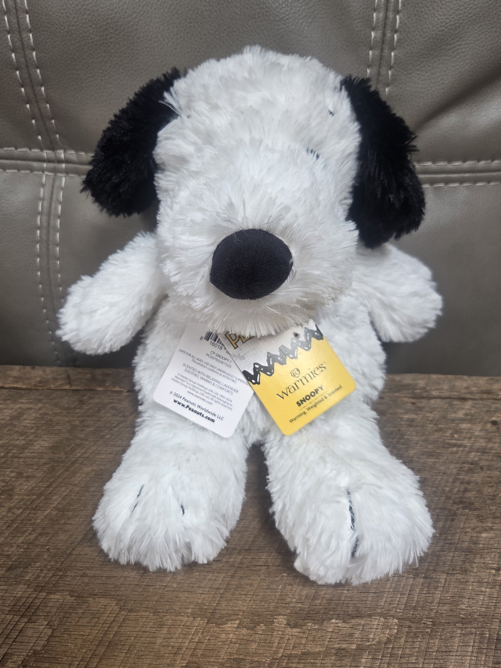 Warmies Peanuts Snoopy Microwavable Plush, Heated & Scented Weighted Bin 1F
